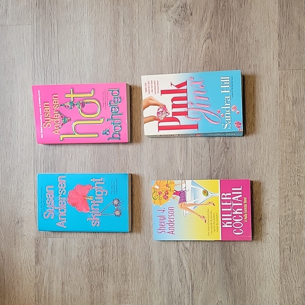 Beach reads by Susan Andersen and others , 4 paperback books